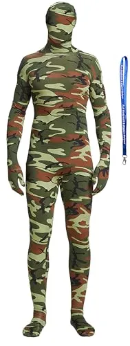 A suit in Camo Green