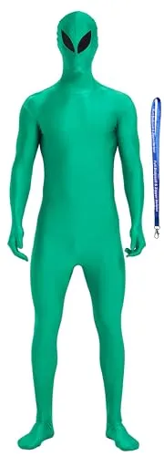 Green Alien Full-Hood Suit in Green Alien