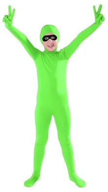 Kids' Open-Face Suit in Lime Green