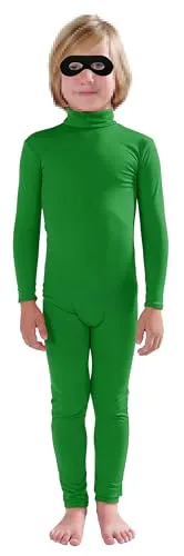 Kids' Suit, Bare Hands and Feet in Green