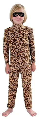 Kids' Suit, Bare Hands and Feet in Leopard