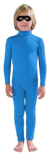 Kids' Suit, Bare Hands and Feet in Light Blue