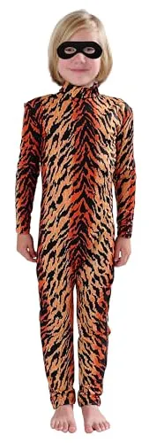 Kids' Suit, Bare Hands and Feet in Tiger