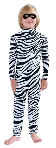 Kids' Suit, Bare Hands and Feet in Zebra