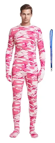 Men's Suit, No Hood in Camo Pink