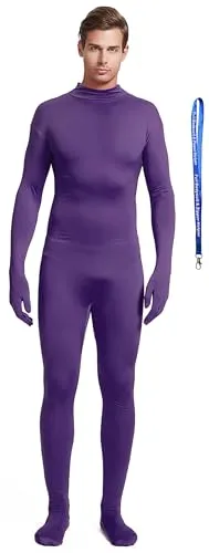 Men's Suit, No Hood in Dark Purple