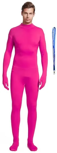 Men's Suit, No Hood in Hot Pink