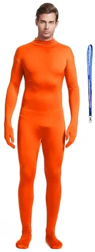 Men's Suit, No Hood in Orange