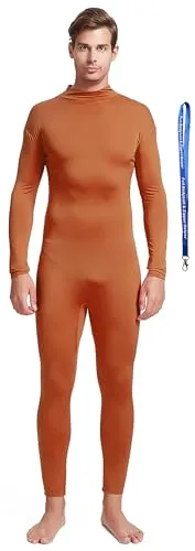 Men's Suit, No Hood, Bare Hands and Feet in Brown