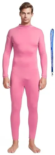 Men's Suit, No Hood, Bare Hands and Feet in Pink