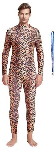 Men's Suit, No Hood, Bare Hands and Feet in Tiger