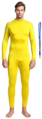 Men's Suit, No Hood, Bare Hands and Feet in Yellow
