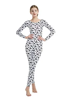 Women's Round-Neck Unitard in Spot