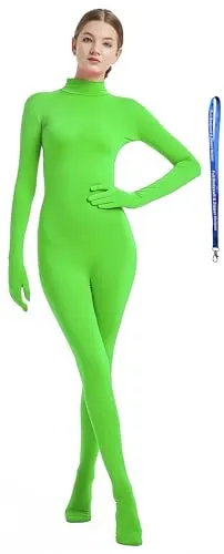 Women's Suit, No Hood in Lime Green