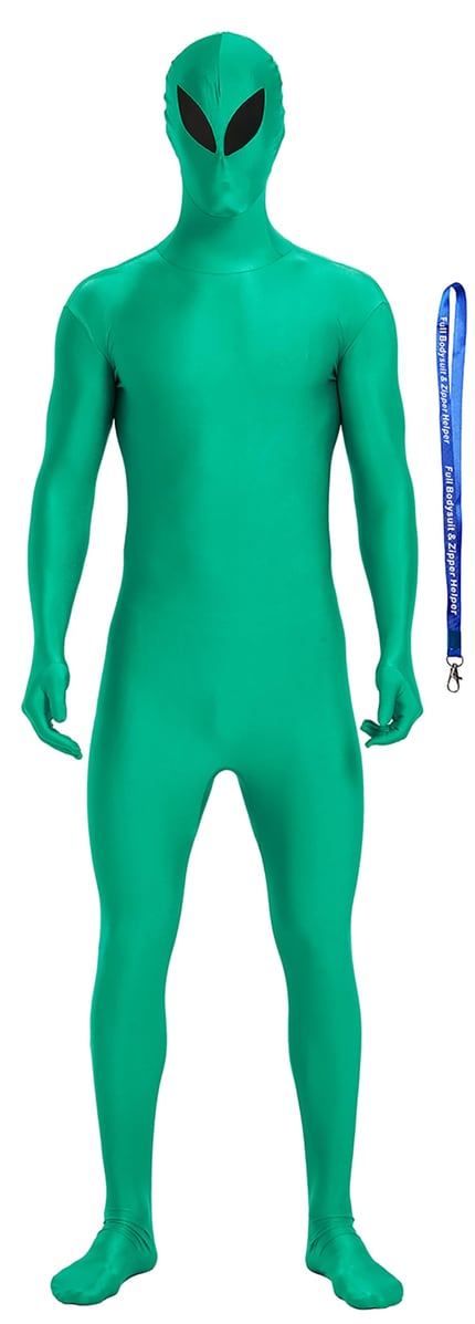 Green Alien Full-Hood Suit
