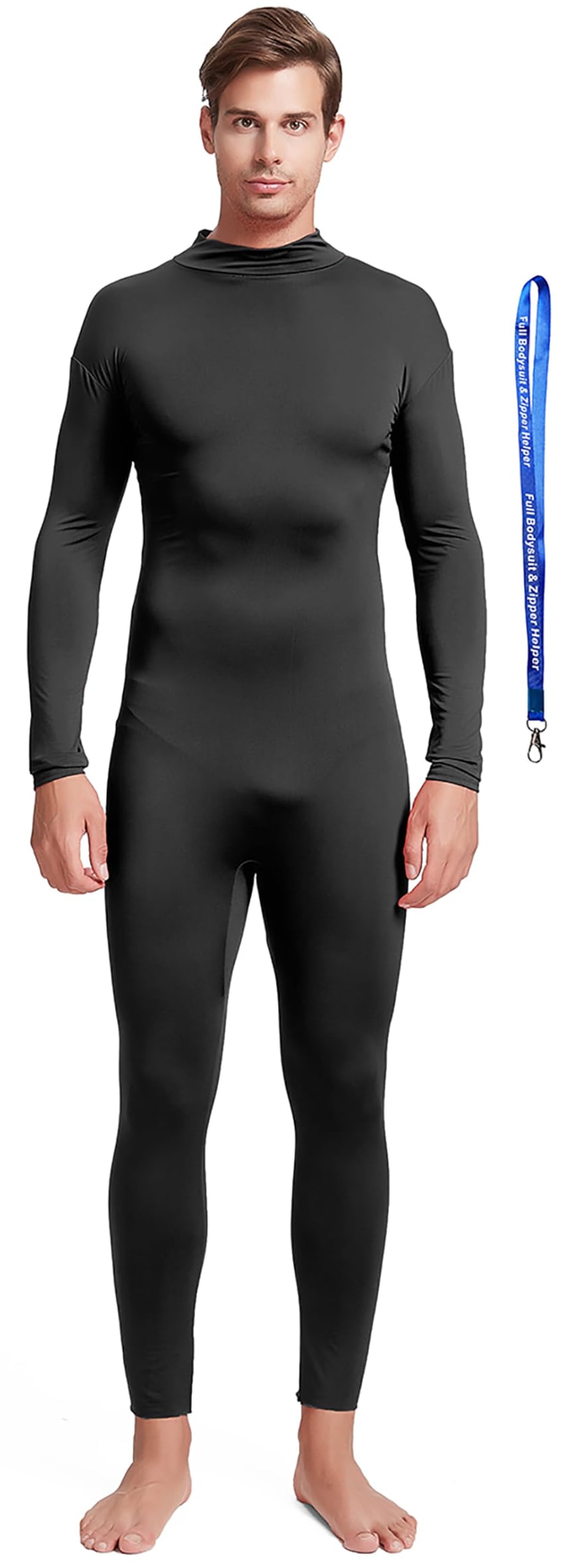 Men's Suit, No Hood, Bare Hands and Feet